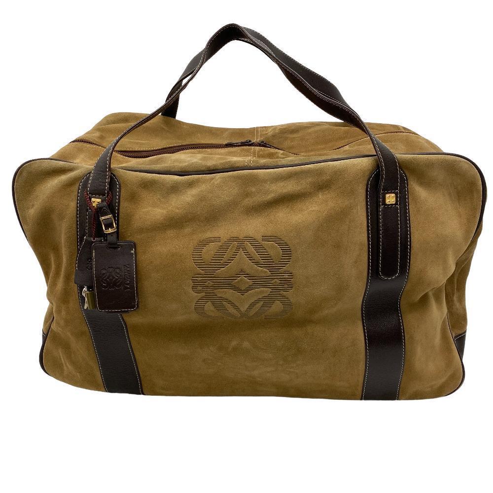 Loewe Bag Anagram Boston Bag Brown